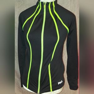 FILA Sport Track Wicking Super Stretch Jacket Track Walking Sporty Zip Up